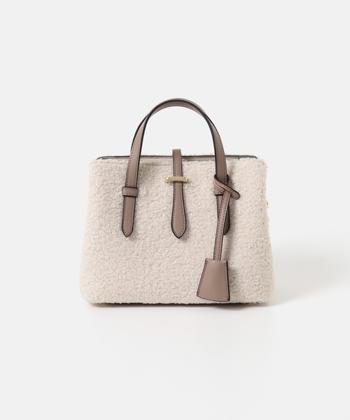 RODE SKO(ロデスコ)の「チャーム付ボアミニバッグ(ハンドバッグ・レディース・グレー/オフホワイト・ONE)」の19枚目の写真