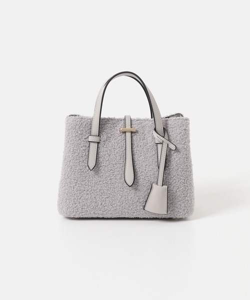 RODE SKO(ロデスコ)の「チャーム付ボアミニバッグ(ハンドバッグ・レディース・グレー/オフホワイト・ONE)」の18枚目の写真