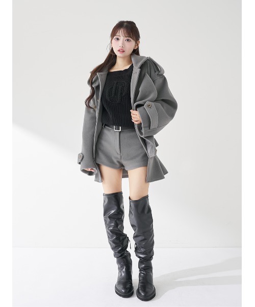 Darich ダーリッチ メルトンミドルショートパンツ S ダーリッチ Darich メルトンミドルショートパンツ （グレー