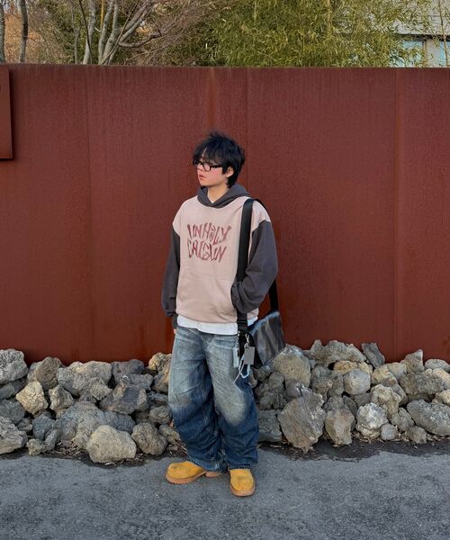 DNSR(ディーエヌエスアール)の「オーバーラップデニムパンツブルー(デニムパンツ・メンズ・その他・MEDIUM/X-LARGE/SMALL)」の6枚目の写真