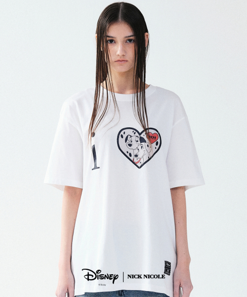 NICK&NICOLE(ニックアンドニコール)の「DISNEY i LOVE 101 DALMATIAN TOP_WHITE(Tシャツ/カットソー・レディース・その他・FREE)」の1枚目の写真