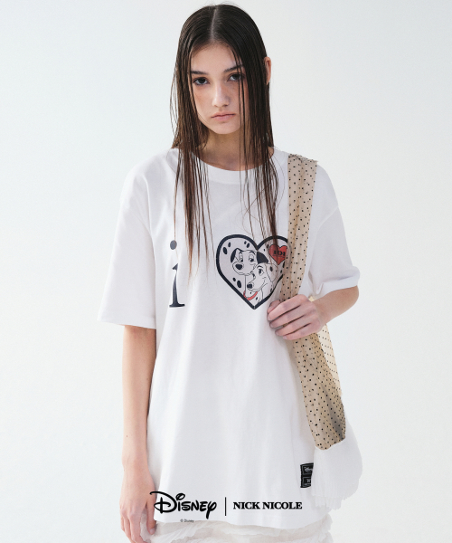 NICK&NICOLE(ニックアンドニコール)の「DISNEY i LOVE 101 DALMATIAN TOP_WHITE(Tシャツ/カットソー・レディース・その他・FREE)」の2枚目の写真