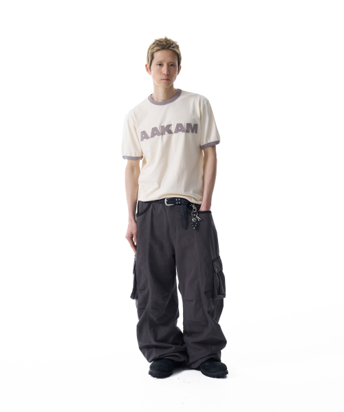 AAKAM(アーカム)の「Logo Patch Ringer Top (Cream-Gray)(Tシャツ/カットソー・レディース・その他・1/2)」の8枚目の写真