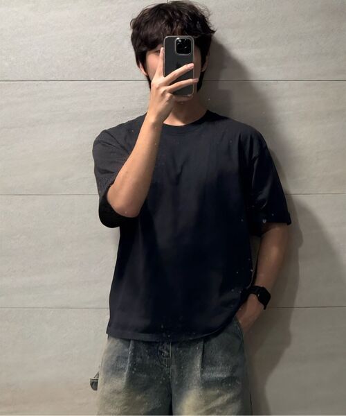 DIMITRI BLACK(ディミトリブラック)の「バイオウォッシングカーペンターバミューダデニムパンツ_ダストインディゴ(その他パンツ・レディース・その他・SMALL/MEDIUM/LARGE/X-LARGE/XX-LARGE)」の5枚目の写真