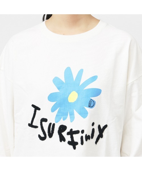 RUSTY(ラスティ)の「ラスティ RUSTY ナガソデTシャツ レディス ラスティ(Tシャツ/カットソー・レディース・ベージュ/ホワイト/ブラック・M/L)」の7枚目の写真