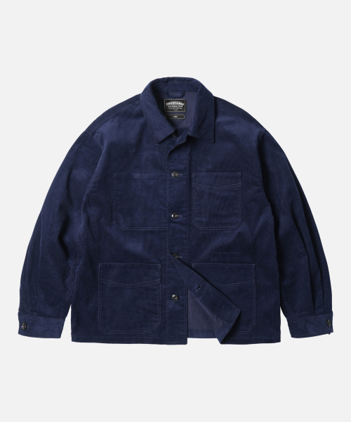 FRIZMWORKS(フリズムワークス)の「CORDUROY FRENCH WORK JACKET _ NAVY(その他アウター・メンズ・その他・MEDIUM/LARGE/X-LARGE/SMALL)」の1枚目の写真