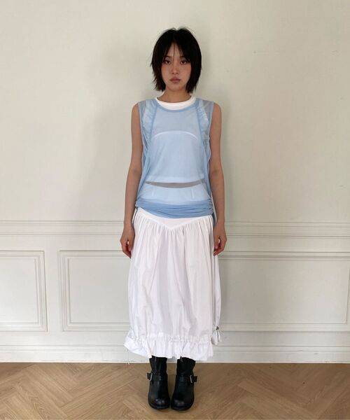 MILLO WOMEN（ミロウーマン）の「ストリングバルーンミディスカート[ホワイト]（スカート・レディース・その他・SMALL/MEDIUM）」の9枚目の写真