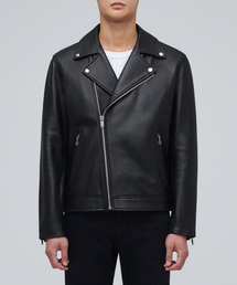 MUSINSA STANDARD（ムシンサスタンダード）の「LAMBSKIN BASIC MOTORCYCLE JACKET_BLACK（ライダースジャケット）」