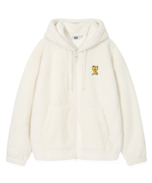 Wacky WiLLy(ワッキーウィリー)の「フラッフィーフードジャケットクリーム(その他アウター・レディース・その他・X-SMALL/SMALL/MEDIUM/LARGE/X-LARGE)」の1枚目の写真