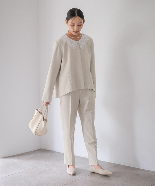 LOWRYS FARM（ローリーズファーム）の「ｄａｙｍｅクルージャケット　628131（テーラードジャケット・レディース・アイボリー/ネイビー・MEDIUM/LARGE）」の6枚目の写真