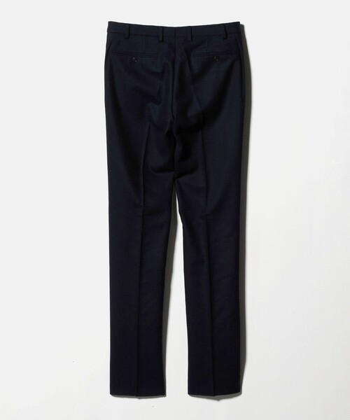 【NAVY】フラノ ノープリーツ スラックス-セットアップ対応-<A DAY IN THE LIFE> セール】フラノ ノープリーツ スラックス-セットアップ対応-＜A DAY IN