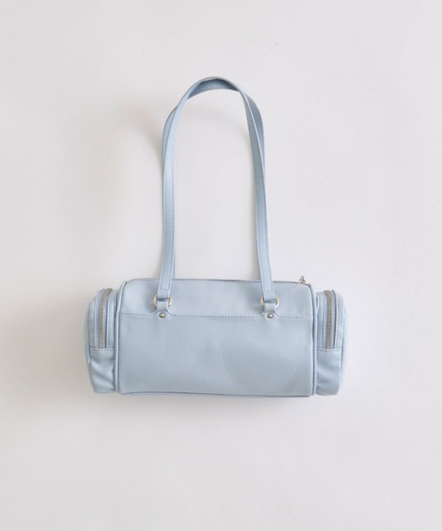 OLIVE des OLIVE(オリーブデオリーブ)の「サイドポケットスタッズボストンバッグ(トートバッグ・レディース・オフホワイト/サックスブルー/ブラック・FREE)」の5枚目の写真