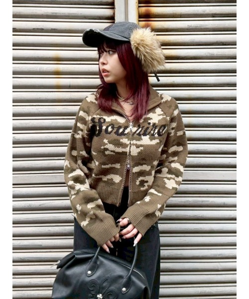 EVRIS(エヴリス)の「フェイクファードッキングフライトキャップ(キャップ・レディース・ブラック・FREE)」の3枚目の写真