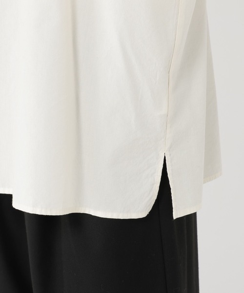 studio CLIP(スタディオクリップ)の「襟シャーリングレースブラウス(シャツ/ブラウス・レディース・チャコール/ライトグレー/オフホワイト・FREE)」の21枚目の写真