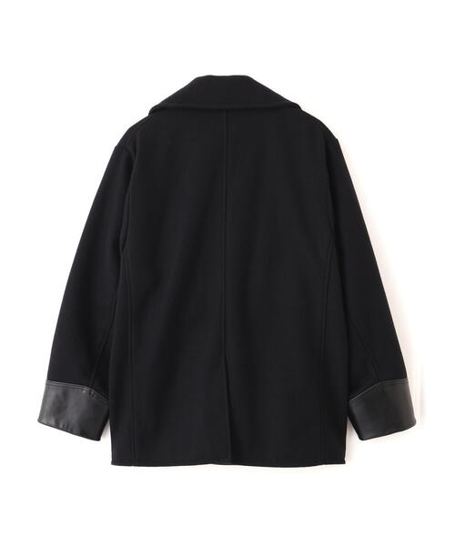 schott（ショット）の「Schott/ショット/787US LEATHER COMB. PEA JACKET/レザーコンビ ピーコート（ピーコート・メンズ・ネイビー・38/40/42/44/36）」の22枚目の写真