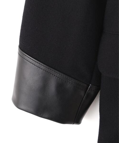 Schott(ショット)の「Schott/ショット/787US LEATHER COMB. PEA JACKET/レザーコンビ ピーコート(ピーコート・メンズ・ネイビー・38/40/42/44/36)」の12枚目の写真