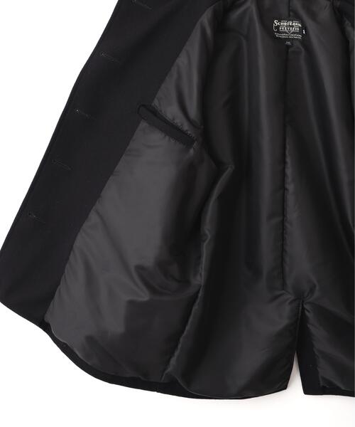 Schott(ショット)の「Schott/ショット/787US LEATHER COMB. PEA JACKET/レザーコンビ ピーコート(ピーコート・メンズ・ネイビー・38/40/42/44/36)」の14枚目の写真