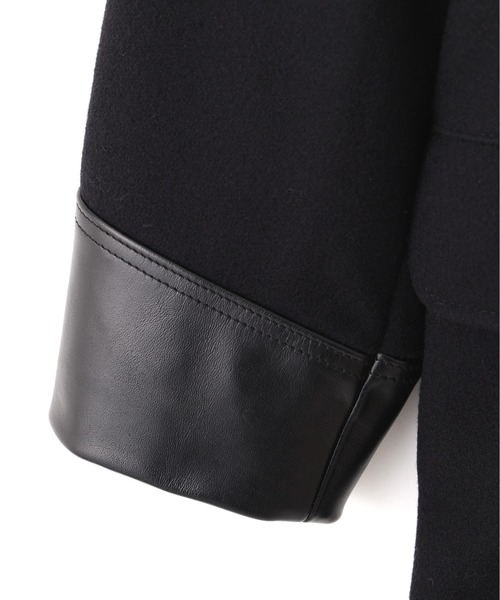 schott（ショット）の「Schott/ショット/787US LEATHER COMB. PEA JACKET/レザーコンビ ピーコート（ピーコート・メンズ・ネイビー・38/40/42/44/36）」の12枚目の写真