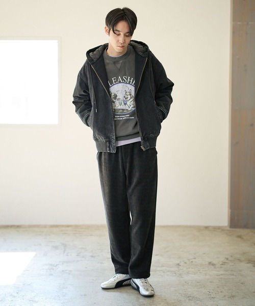 BAYFLOW（ベイフロー）の「ワークフード中綿ブルゾン（ブルゾン・メンズ・ネイビー/ブラック/ブラウン・MEDIUM/LARGE）」の4枚目の写真