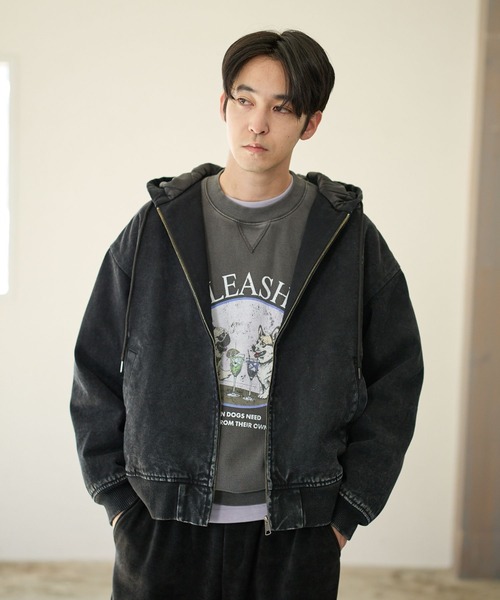 BAYFLOW（ベイフロー）の「ワークフード中綿ブルゾン（ブルゾン・メンズ・ネイビー/ブラック/ブラウン・MEDIUM/LARGE）」の5枚目の写真