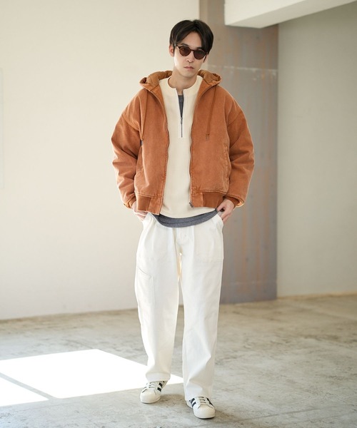 BAYFLOW（ベイフロー）の「ワークフード中綿ブルゾン（ブルゾン・メンズ・ネイビー/ブラック/ブラウン・MEDIUM/LARGE）」の9枚目の写真