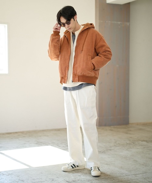 BAYFLOW（ベイフロー）の「ワークフード中綿ブルゾン（ブルゾン・メンズ・ネイビー/ブラック/ブラウン・MEDIUM/LARGE）」の10枚目の写真