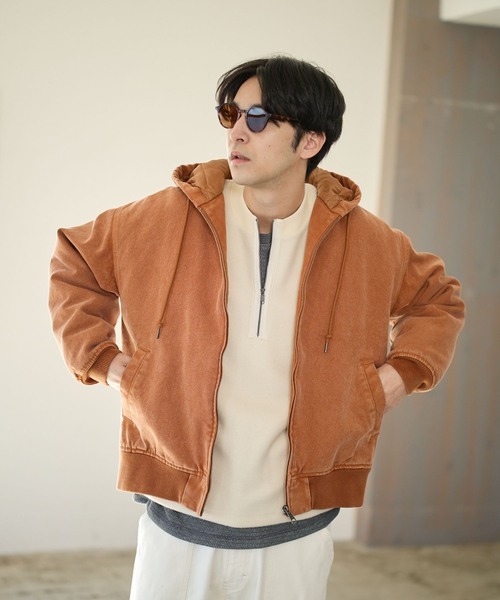 BAYFLOW（ベイフロー）の「ワークフード中綿ブルゾン（ブルゾン・メンズ・ネイビー/ブラック/ブラウン・MEDIUM/LARGE）」の11枚目の写真