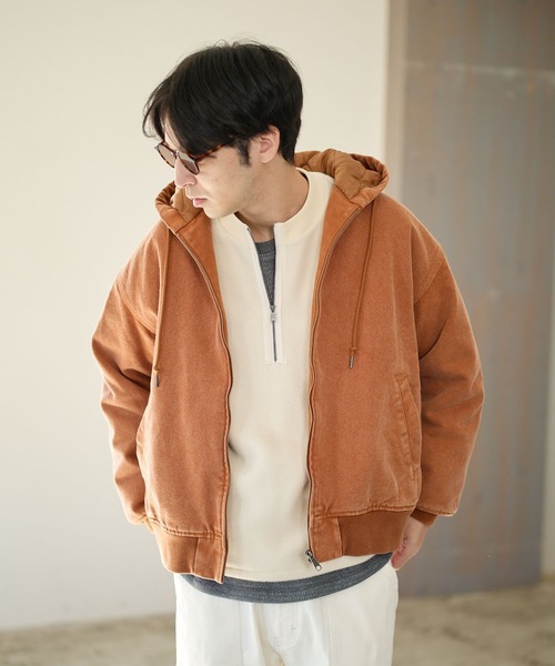 BAYFLOW（ベイフロー）の「ワークフード中綿ブルゾン（ブルゾン・メンズ・ネイビー/ブラック/ブラウン・MEDIUM/LARGE）」の12枚目の写真