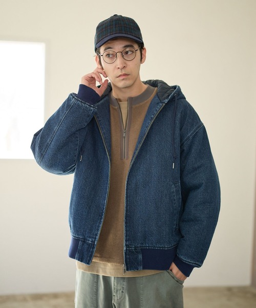 BAYFLOW（ベイフロー）の「ワークフード中綿ブルゾン（ブルゾン・メンズ・ネイビー/ブラック/ブラウン・MEDIUM/LARGE）」の19枚目の写真