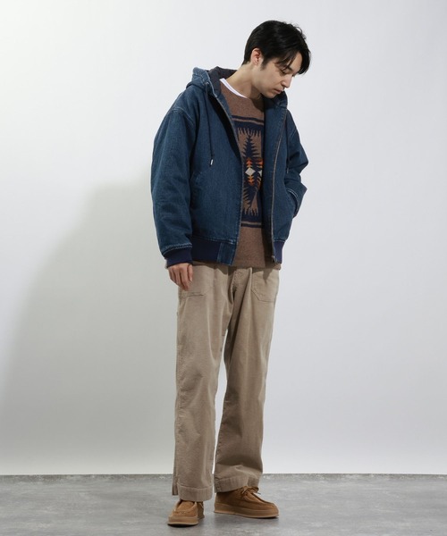 BAYFLOW（ベイフロー）の「ワークフード中綿ブルゾン（ブルゾン・メンズ・ネイビー/ブラック/ブラウン・MEDIUM/LARGE）」の20枚目の写真