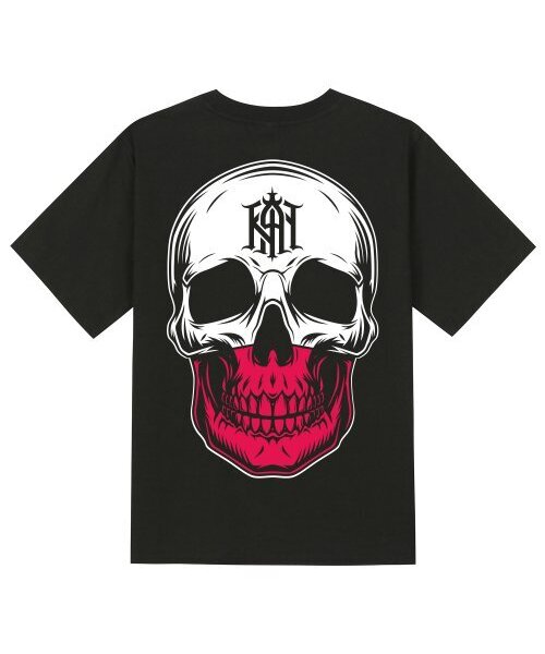 KAN6312(カン6312)の「KTB0142 カクテルスカル半袖Tシャツ - ブラック(Tシャツ/カットソー・メンズ・その他・SMALL/MEDIUM/LARGE/X-LARGE)」の1枚目の写真