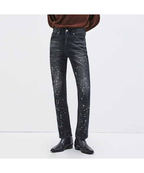 LMOOD(エルムード)の「ブリーチダルメシアンデニムパンツウォッシュドブラック(デニムパンツ・メンズ・その他・44/46)」の1枚目の写真