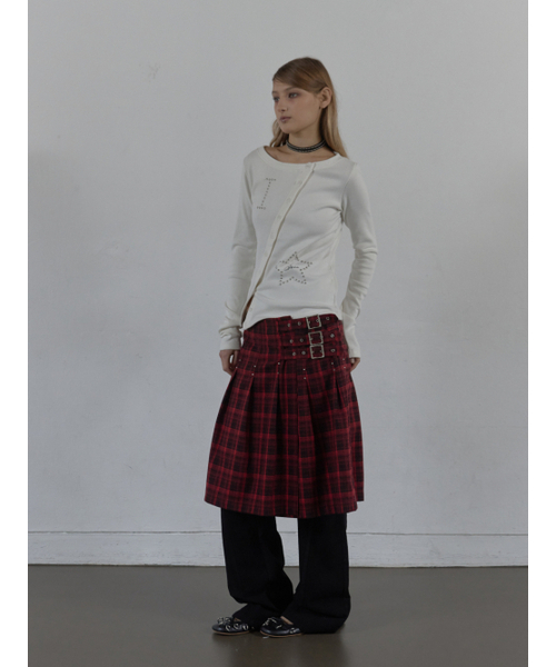 SETUP-EXE（セットアップイーエックスイー）の「STAR BUTTON TOP / WHITE（Tシャツ/カットソー・レディース・その他・OS）」の4枚目の写真