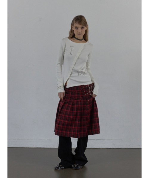 SETUP-EXE（セットアップイーエックスイー）の「STAR BUTTON TOP / WHITE（Tシャツ/カットソー・レディース・その他・OS）」の10枚目の写真