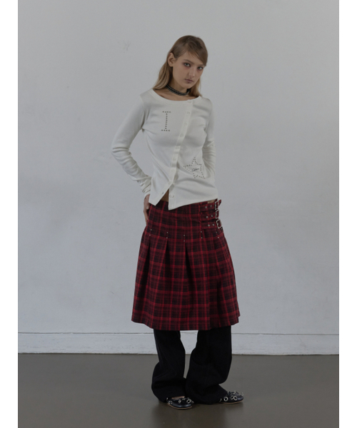 SETUP-EXE（セットアップイーエックスイー）の「STAR BUTTON TOP / WHITE（Tシャツ/カットソー・レディース・その他・OS）」の9枚目の写真