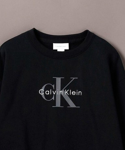Calvin Klein（カルバン・クライン）の「Calvin Klein/カルバンクライン LS MONOLOGO FRENCH TERRY RLXD CREW モノグラムロゴ クルーネックスウェット（スウェット・レディース・ブラック・S/M/L）」の12枚目の写真