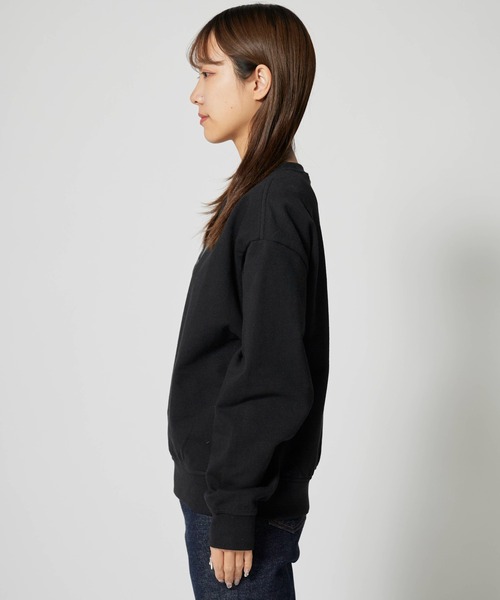 Calvin Klein（カルバン・クライン）の「Calvin Klein/カルバンクライン LS MONOLOGO FRENCH TERRY RLXD CREW モノグラムロゴ クルーネックスウェット（スウェット・レディース・ブラック・S/M/L）」の18枚目の写真