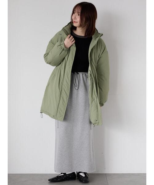 Te chichi TERRASSE（テチチテラス）の「【撥水】中綿ミリタリーコート（その他アウター・レディース・オフホワイト/カーキ/ブラック・F）」の4枚目の写真