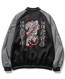 NOT4NERD（ノットフォーナード）の「Tiger Satin Blouson Jacket - Black（MA-1）」