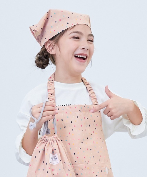 devirock(デビロック)の「速乾 シワになりにくい ゴム付き 三角巾(ヘアバンド・キッズ・ブラック系その他/ピンク系その他/ブルー系その他2/ブルー系その他3/ブラック系その他2/ベージュ系その他/ブルー系その他/ピンク系その他2・M/L)」の7枚目の写真