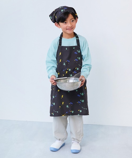 devirock(デビロック)の「速乾 シワになりにくい ゴム付き 三角巾(ヘアバンド・キッズ・ブラック系その他/ピンク系その他/ブルー系その他2/ブルー系その他3/ブラック系その他2/ベージュ系その他/ブルー系その他/ピンク系その他2・M/L)」の12枚目の写真