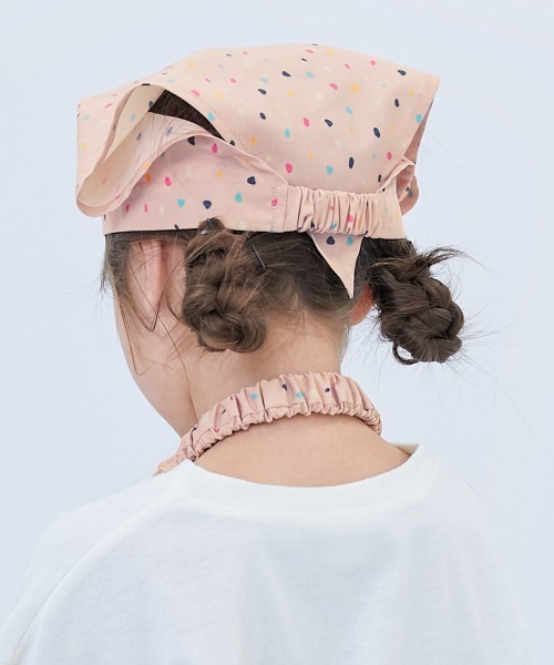 devirock(デビロック)の「速乾 シワになりにくい ゴム付き 三角巾(ヘアバンド・キッズ・ブラック系その他/ピンク系その他/ブルー系その他2/ブルー系その他3/ブラック系その他2/ベージュ系その他/ブルー系その他/ピンク系その他2・M/L)」の14枚目の写真