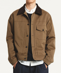 GARDEN EXPRESS（ガーデンエクスプレス）の「Corduroy Collar Trucker Jacket (carmel)（デニムジャケット）」