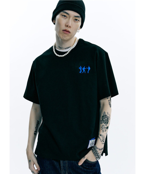 OURPOCKETS（アワーポケッツ）の「グリッドダンスペルソナTシャツ（Zブラック）（Tシャツ/カットソー・レディース・ブラック・MEDIUM/X-LARGE）」の3枚目の写真