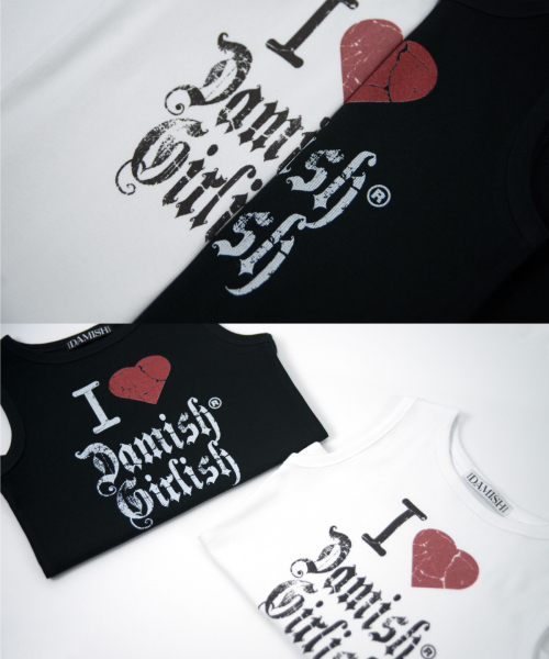 DAMISH(ダミシュ)の「ガーリークラックハートタンクトップ_ブラック(Tシャツ/カットソー・レディース・ブラック・FREE)」の15枚目の写真
