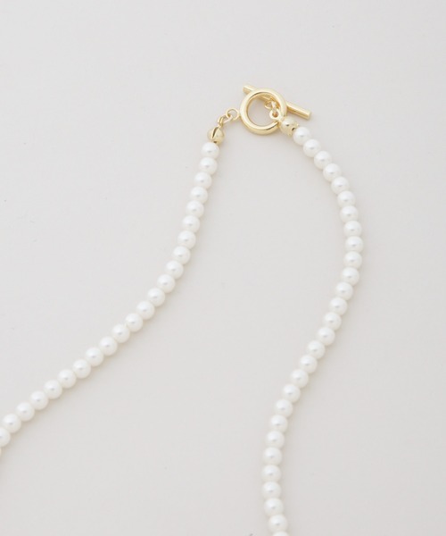 NANO universe（ナノユニバース）の「イミテーションパール4mmネックレス（ネックレス・レディース・ゴールド・F）」の3枚目の写真