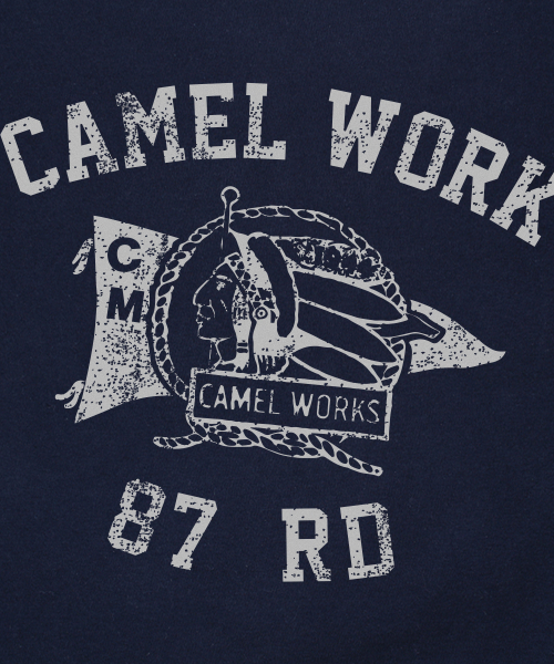CAMEL WORK(キャメルワーク)の「インディアンRDヴィンテージ半袖Tシャツ(ネイビー)(Tシャツ/カットソー・メンズ・その他・MEDIUM/LARGE/X-LARGE)」の4枚目の写真