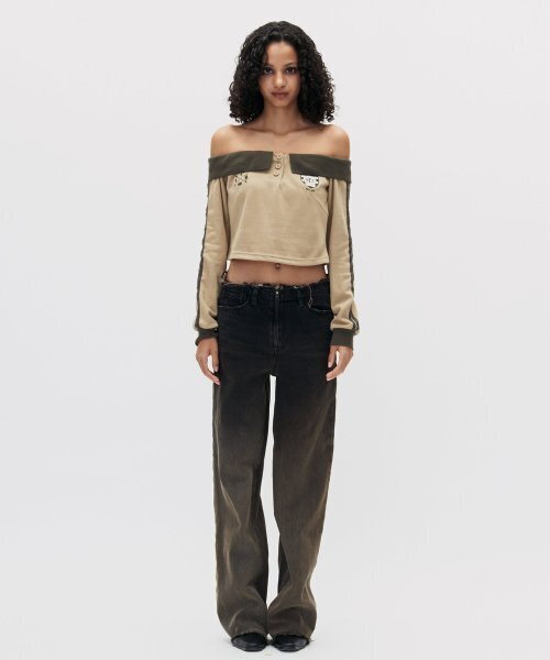 SETSETSET(セットセットセット)の「GRADATION STANDARD FIT DENIM PANTS BLACK(デニムパンツ・レディース・その他・MEDIUM/SMALL)」の1枚目の写真