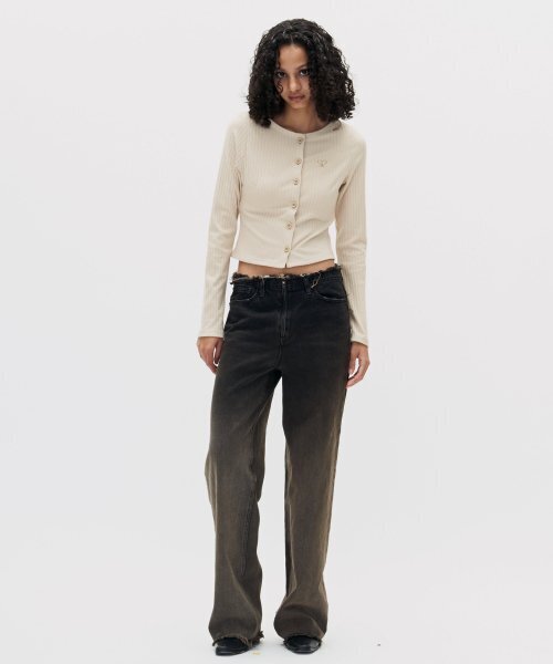 SETSETSET(セットセットセット)の「GRADATION STANDARD FIT DENIM PANTS BLACK(デニムパンツ・レディース・その他・MEDIUM/SMALL)」の4枚目の写真