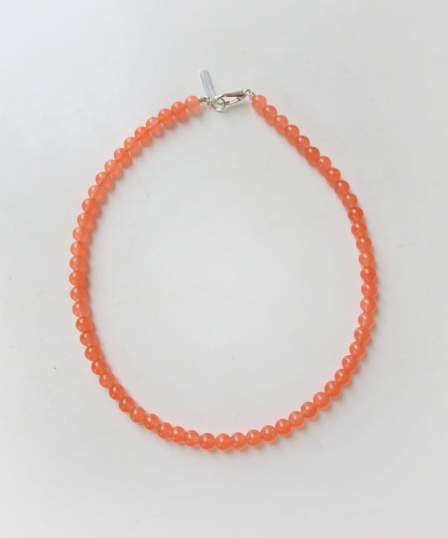 925silver Candy Gemstone Necklace - Orange